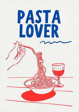 Pasta Lover Illustration