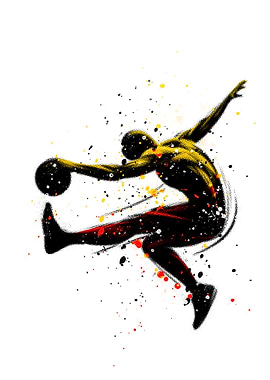 Basketball Player in Action