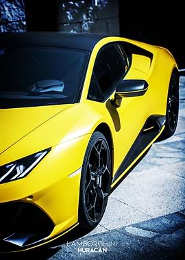 The Yellow Lamborghini Huracan