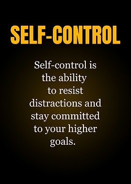 Self-Control Inspirational Quote