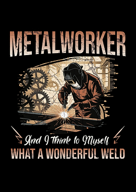 Metalworker Wonderful Weld Graphic