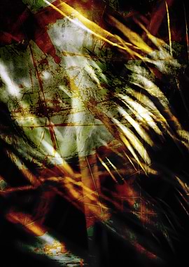 Abstract Dark Art with Light Streaks