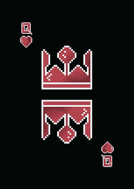 Pixel Art Queen of Hearts