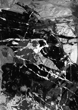 Abstract Black and White Composition