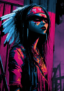 Native American Woman Portrait