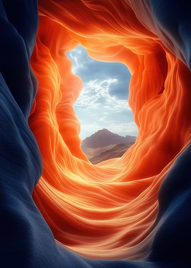 Abstract Canyon View