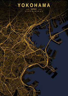 Yokohama Golden City Map