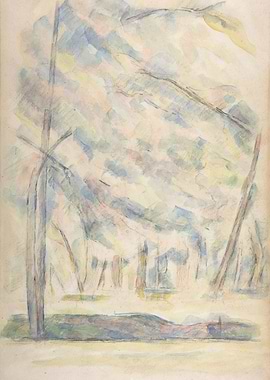 Impressionistic Forest Landscape Painting