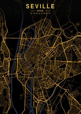 Seville Golden City Map