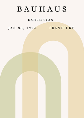 Bauhaus Exhibition Poster, Frankfurt 1924