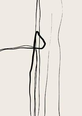 Minimalist Nordic Line Art Print