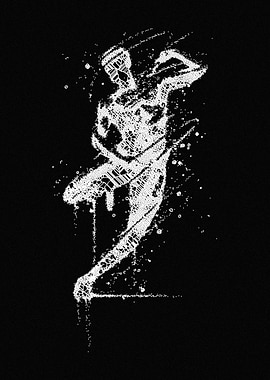 Abstract Figure in Motion