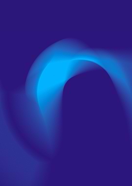 Abstract Blue Gradient Wave