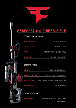 SAS99-S7 AM Sniper Rifle Blueprint