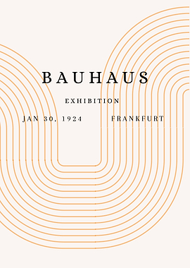 Bauhaus Exhibition Poster, Frankfurt 1924