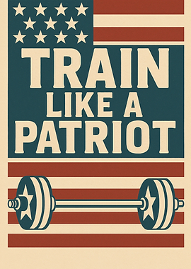 Train Like a Patriot Poster