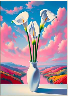 Calla Lilies in Vase
