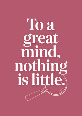 Inspirational Quote with Magnifying Glass