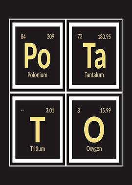 Periodic Table Elements: Potato