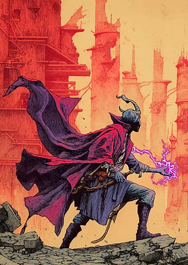 Horned Wizard Casting