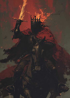 Dark Knight Horseback Sword