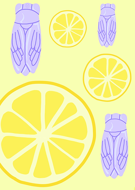 Lemon and Cicada Pattern