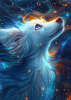 Celestial Dog Portrait