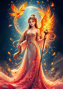 Phoenix Goddess Fire Wings