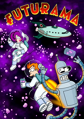Futurama characters in space