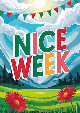 Nice Week Landscape Illustration