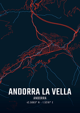 Andorra La Vella Map