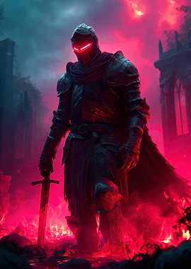 Dark Knight Glowing Eyes