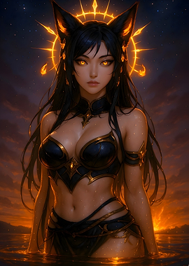 Solar Foxfire Goddess
