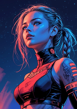 Sci-Fi Woman Portrait