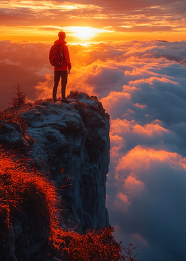 Mountain Peak Sunrise Adventure