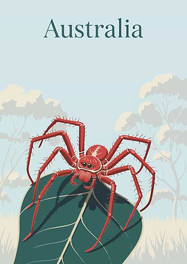 Australia: Red Spider on Leaf
