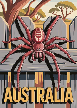 Australia Spider Illustration