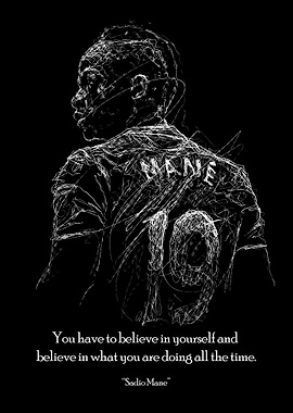 Sadio Mane Sketch Art
