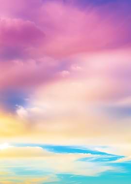 Colorful Sky with Clouds