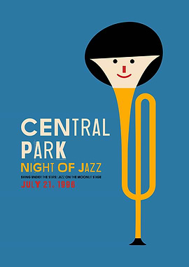 Central Park Night of Jazz Poster