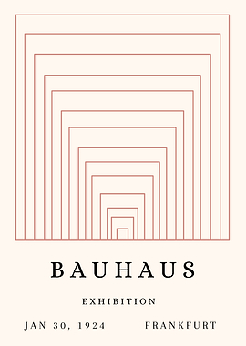Bauhaus Exhibition Poster, 1924, Frankfurt