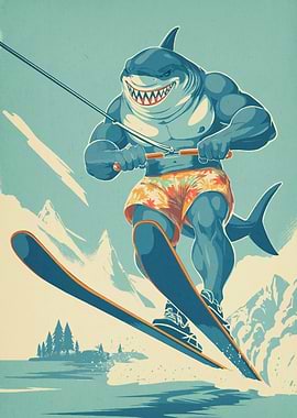Shark Waterskiing Adventure