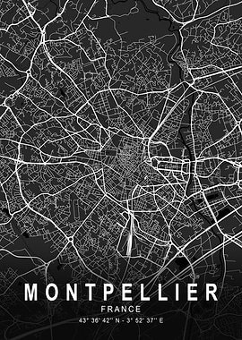Montpellier Dark Map