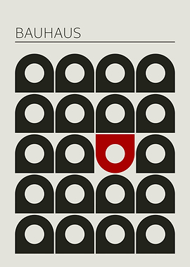 Bauhaus Geometric Pattern