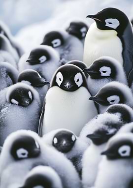 Penguin Chick Crowd