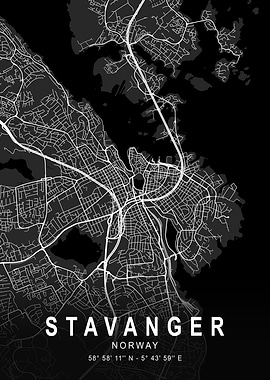 Stavanger Dark Map