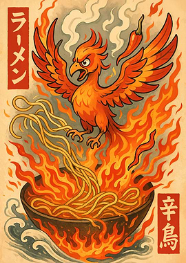 Fiery Phoenix Ramen Bowl