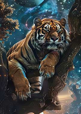 Tiger in Tree, Cosmic Background