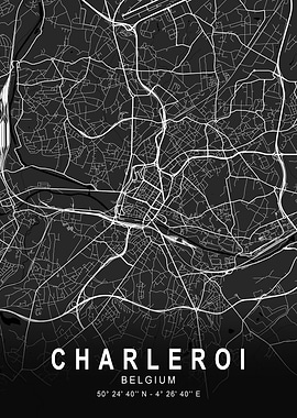 Charleroi Dark Map