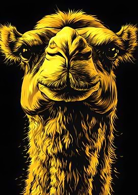 Camel Animal Camel design Fan Art Poster